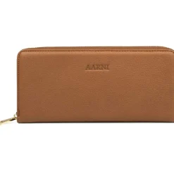 Aarni Hirvennahkainen Clutch, Konjakki/Kulta