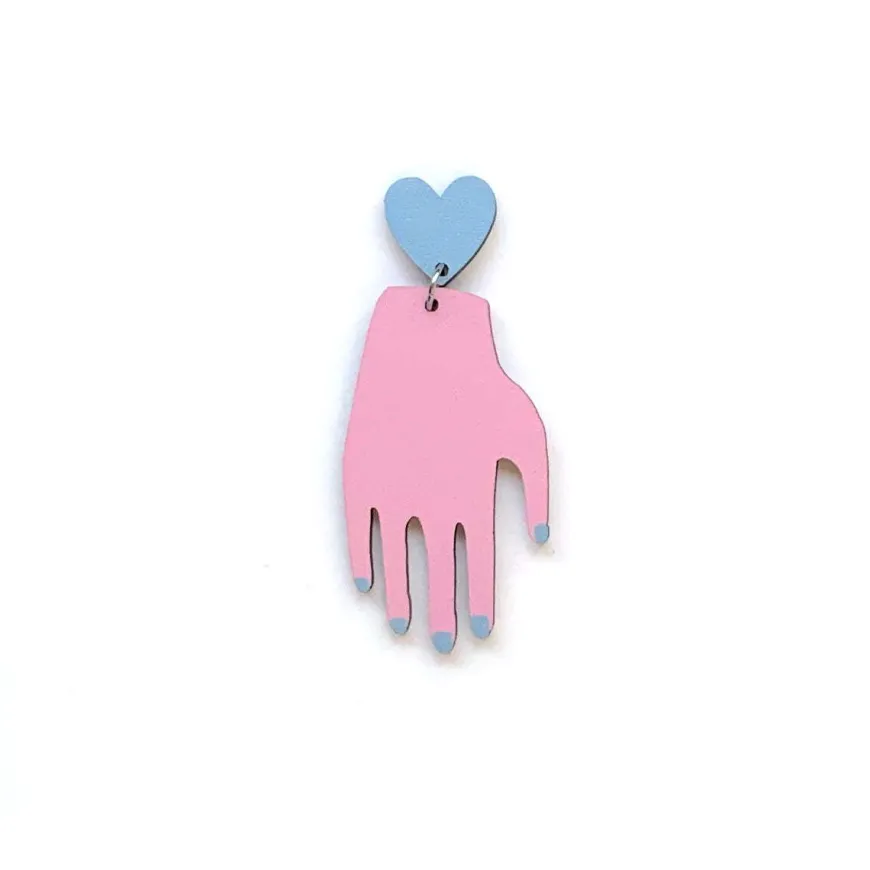 Hand Heart Nappikorvakorut