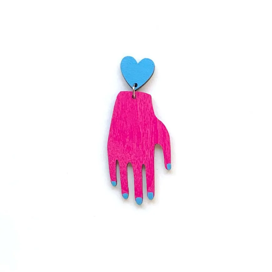 Hand Heart Nappikorvakorut