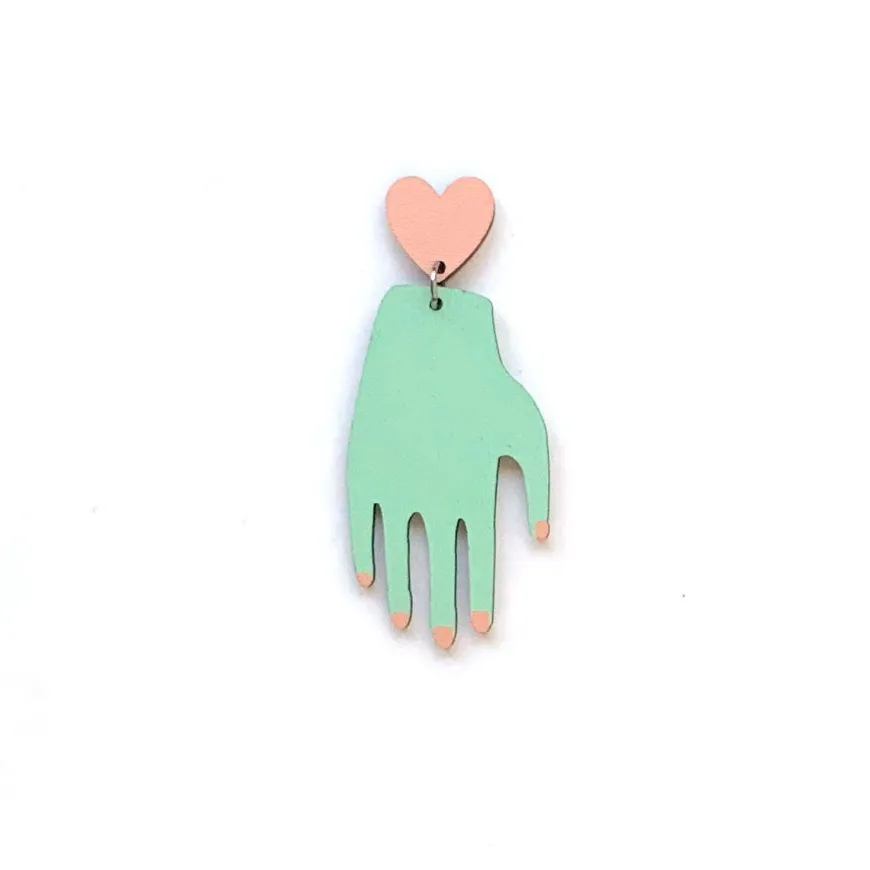 Hand Heart Nappikorvakorut
