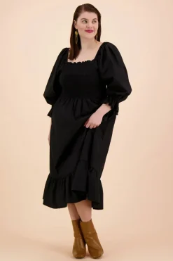 Kaiko Smock Mekko, Musta
