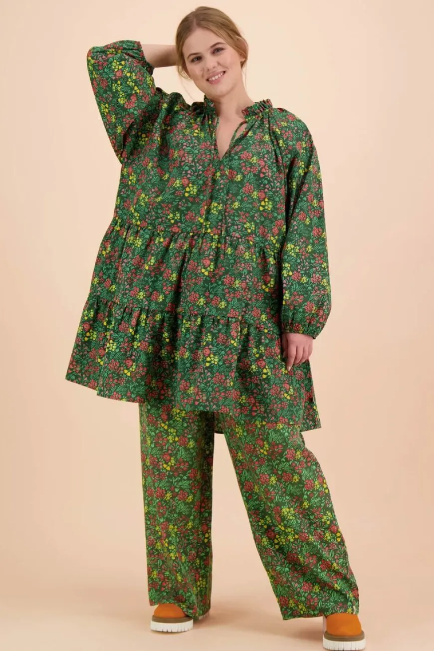 Kaiko Voluminous Tunika, Green Meadow